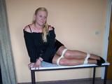 Tied on a table