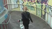 047036 Rock Chick Yassie Takes A Daring Pee In The Underpass
