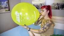 Blow2Pop yellow 18inch *globos payaso*