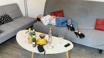 Another Drinking Session for her Fans