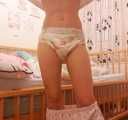 I’m wearing a vintage Petite AB diaper