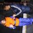 See Ronja tied and gagged by Stella in shiny nylon Rainwear and a Life Vest!