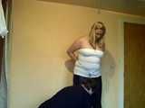 Miri cuffed in front and back