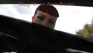 An archive girl hijacked from Jill and Stella all wearing shiny nylon rainwear (Pics)