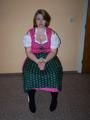 Tied in a bavarian costume