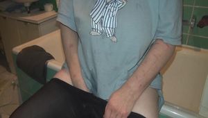 Morning horny and full bladder pissing and piss