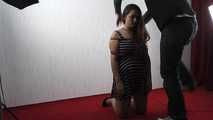 Lisa roped for photos