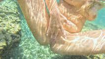 THE NON-MERMAID: Big-Ass Teen Lina Fucked in a Vacation Paradise (Underwater Sex)