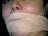 21 Yr OLD LATINA ERICA GETS BALL & WRAP ACE BANDAGE GAGGED (D25-9)