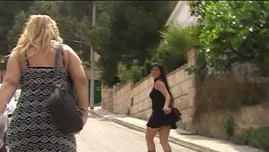 034004 Cindy Pees In A Lane By Puerto Andratx Harbour