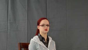 Bound in PVC clothing and raincoat