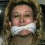 44 Yr OLD HOUSEKEEPER IS PANTY LESS, MOUTH STUFFED WITH STINKY NYLON STOCKING, TOE TIED & 4 CLEAVE GAGS (D40-13)