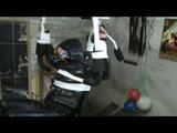 03:00 Min. video with Katharina tied and gagged in a shiny nylon downjacket