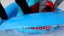 493 Alexis and Karol - swim ring fun