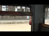 Chris walking nude at the railway station