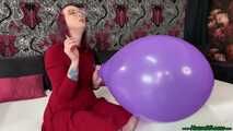 Blow2Pop a purple TT17 pastel while smoking a cigarette