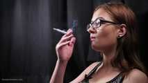 18 y.o. Lyuba is smoking 100mm cigarette  