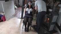 Jasmin roped on chair 1/2