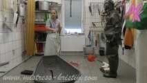 Clip #004 slaughterhouse cleaning in a different light - how stupid can you be? #rubber