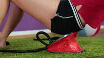 94 Karina pumps with her feet