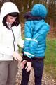 Petra tied and gagged by Jill in downjackets