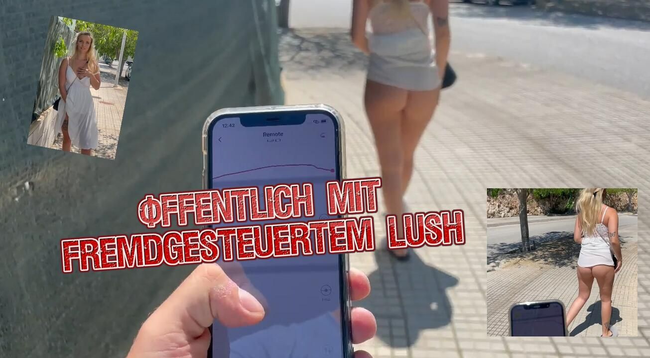 Naked in PUBLIC with FREMD controlled Lush