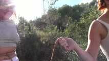 Bondage Walk in the spanish Woods for Zoey Ziptie and Melodie