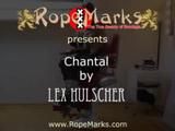 Chantal Fetischkleidung, gefesselt und geknebelt