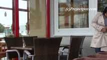 068011 Ling Pees On The Cafe Table