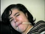 21 Yr OLD LATINA ERICA GETS BALL & WRAP ACE BANDAGE GAGGED (D25-9)