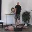 Bonnie and boyfriend love each other on the slave's balls