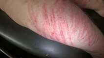 beating with a gag in the mouth!