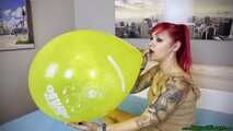 Blow2Pop yellow 18inch *globos payaso*