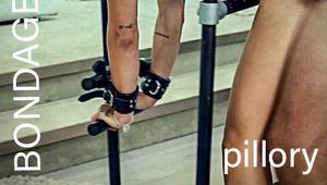 NinaJoy tests our ‘Bondage Pillory - Butler’ - Part 3
