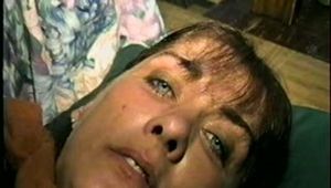 38 Yr OLD BARTENDER (Wonder Women Look-a-Like), GETS HANDGAGGED & CLEAVE GAGGED (D40-8)