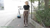 Cuffed to a traffic sign