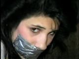 19 Yr OLD LATINA HOUSEWIFE BALL-TIED, HOG-TIED PANTY STUFFED HOSTAGE (D29-6)