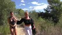 Hiking in the woods with Zoey Ziptie and Emily Addams