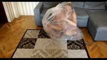 Bekki and Kelly - escape from clear plastic bag (video)