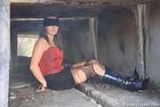 Susanne tied up with handcuffs PICS