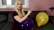blowing up prestretched purple TT14 and sit2pop it