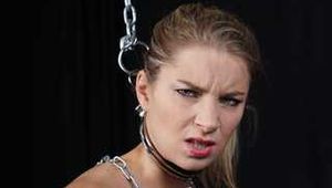 Naked in heavy chains