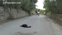 030069 Salma & Lucia Take Silly Pees Whilst Out Jogging.