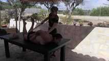 Afsana, captured and Hogtied...