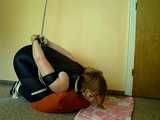 Kneeling and drooling