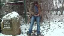 020166 Kathy Gets Caught Taking An Emergency Pee In The Snow