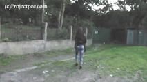 078037 Rachel Evans Takes A Desperate Pee On Her Way Home
