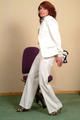 All in white