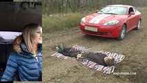 Tatjana drives a Hyundai Coupe on his servant