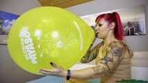 Blow2Pop yellow 18inch *globos payaso*